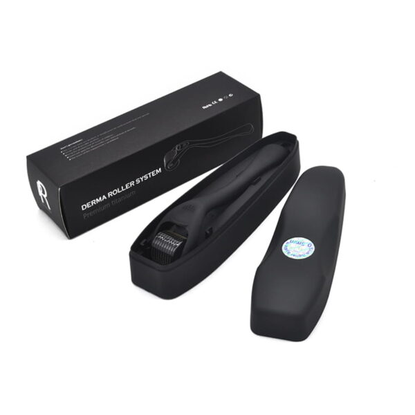 Matně Černý Derma Roller 540 Titanové Jehly 0,25/0,5/1mm - Obrázek 2