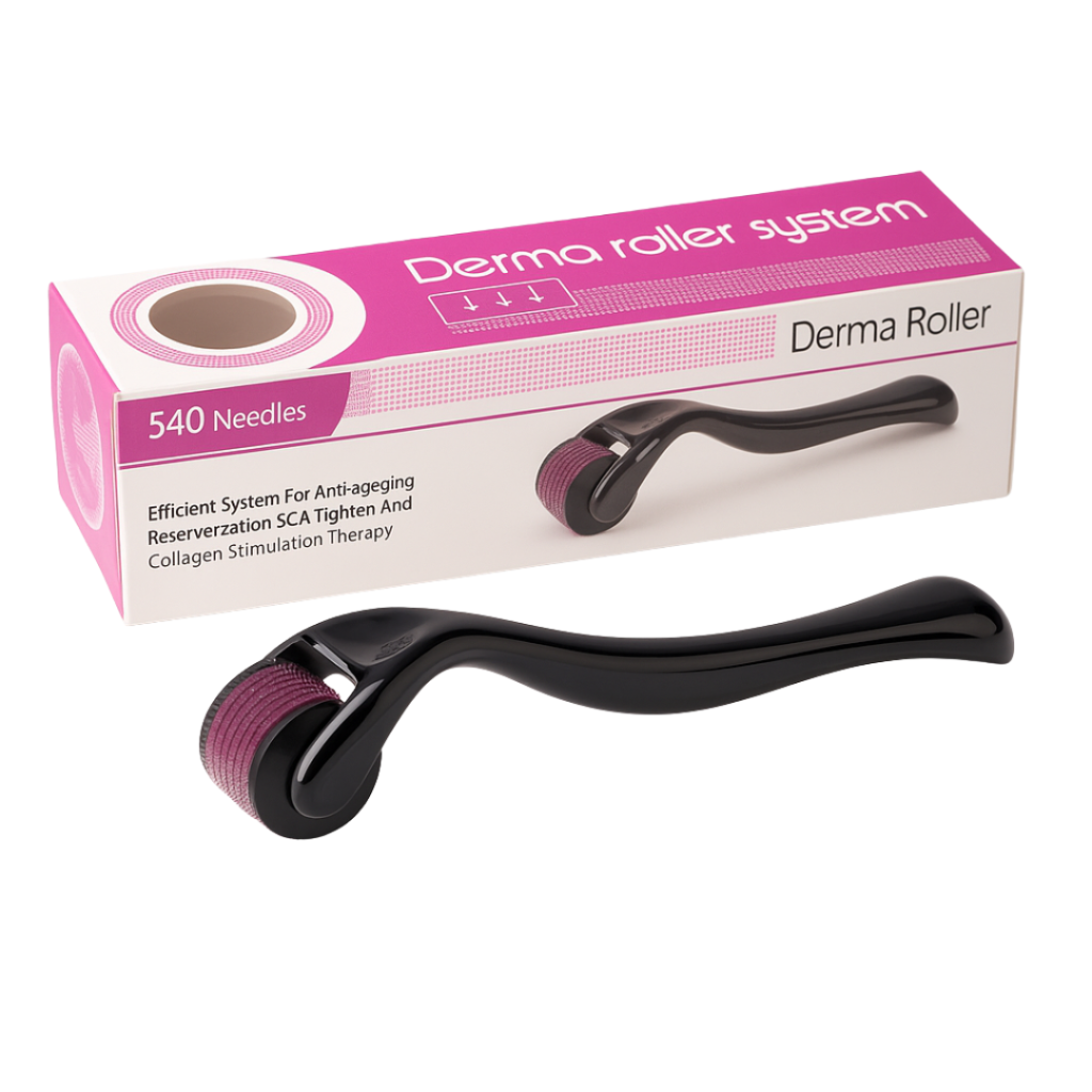 Černý Derma Roller DRS 540 Titanové Jehly 0,2/0,25/0,3/0,5/0,75/1/1,5/2/2,5/3mm - Obrázek 2