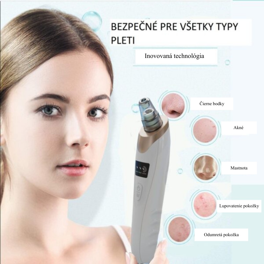 Vakuový Čistič Pórů 5v1 pro Čištění Pleti, Lifting a Vyhlazení Vrásek - Obrázek 4