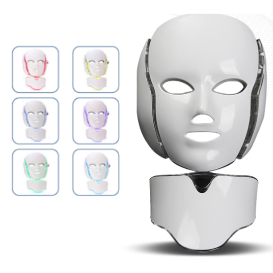 Vyživující LED Maska na Obličej a Krk 7 Barev - Obrázek 3
