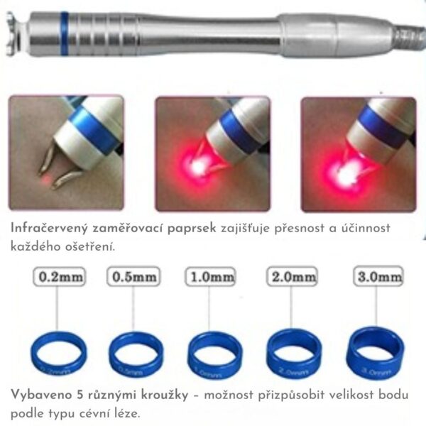 Hemolight Pro Diodový Laser s Optickým Vláknem 980 nm Odstraňování Metličkových Žilek - Image 3