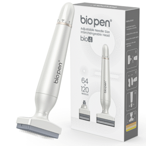 Derma Razítko s Nastavitelnou Délkou Jehel a Dvěma Nástavci 120 + 64 jehel
