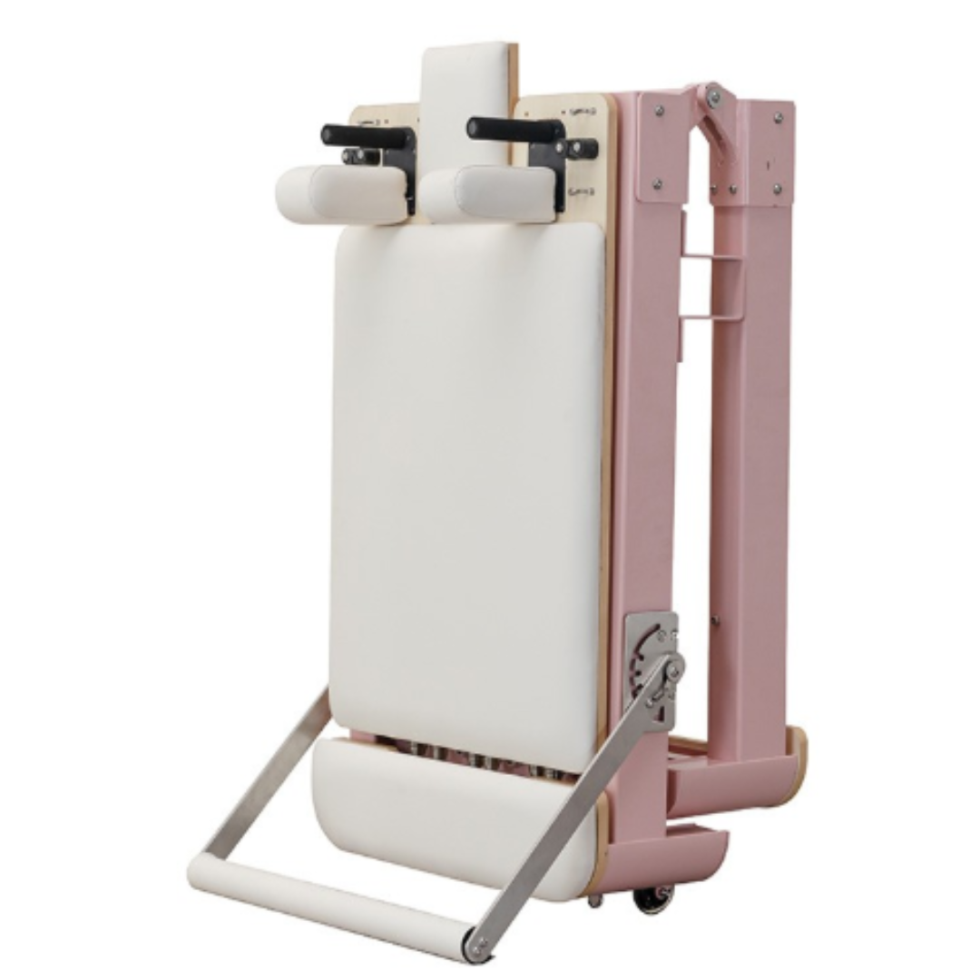 Skládací Pilates Reformer v Růžovém Provedení - Obrázek 2