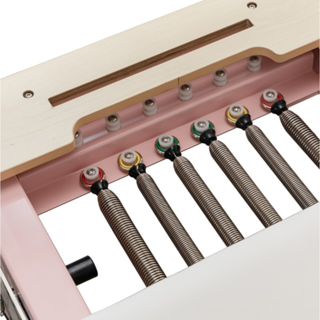 Skládací Pilates Reformer v Růžovém Provedení - Obrázek 3