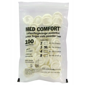Jednorázové Latexové, Nepudrované Návleky na Prsty – 100 ks